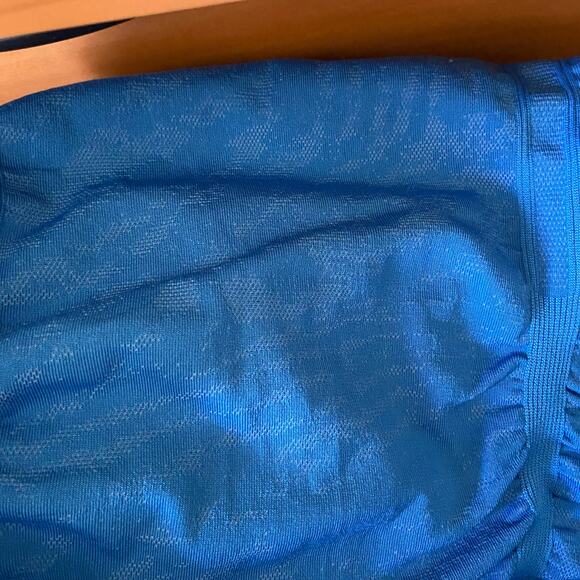 Athleta‎ Womens Tank Top Sz S Fastest Track Blue Tiger Animal Print Unstinkable - Picture 4 of 5